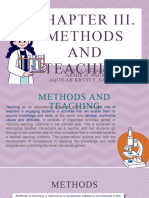 Chapter III METHODS AND TEACHING