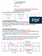 LECON Etats Et Changement Detats de Leau