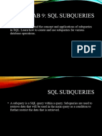 Database Systems Lab 9 Presentation