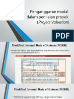 Penganggaran Modal DLM Penilaian Project - Project Valuation (KLMPK 6)