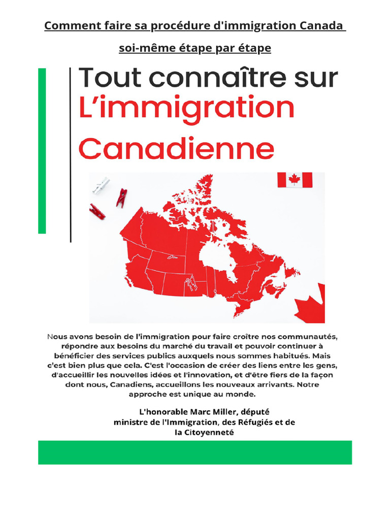 Guide étape par étape pour immigrer au Canada | PDF | Canada | Immigration