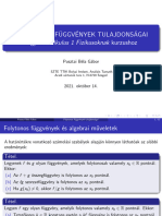 Kalk 1 Fiz 2021 FOLYTONOS FGVK TULAJDONSAGAI