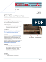 Product Bulletin No. 0051 Preheater Thermostats