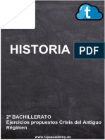 Ejercicios Propuestos Historia 2 Bachillerato Crisis Del Antiguo Regimen