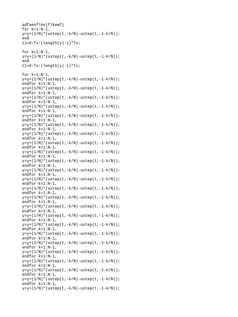 Step Function Calculation in MATLAB | PDF