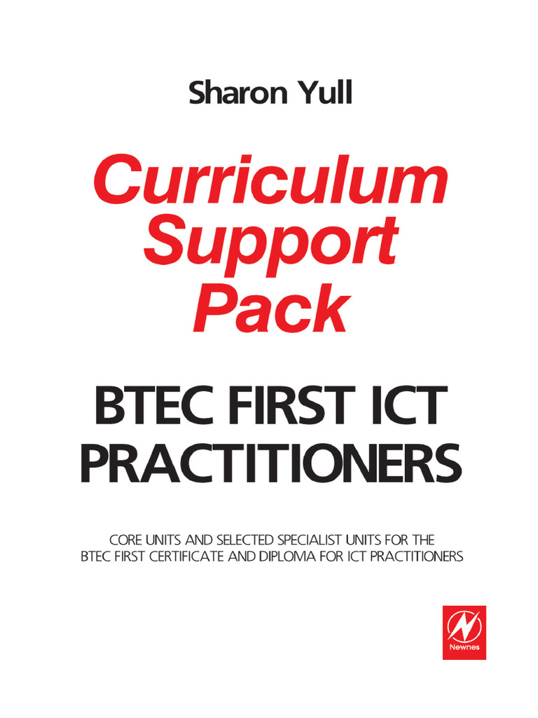 Sharon Yull - BTEC First ICT Practitioners Curriculum Support Pack ...
