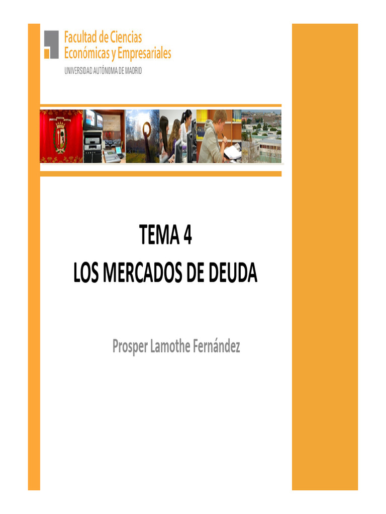 Mercados de Deuda y Renta Fija | PDF | Tasas de interés | Renta Fija