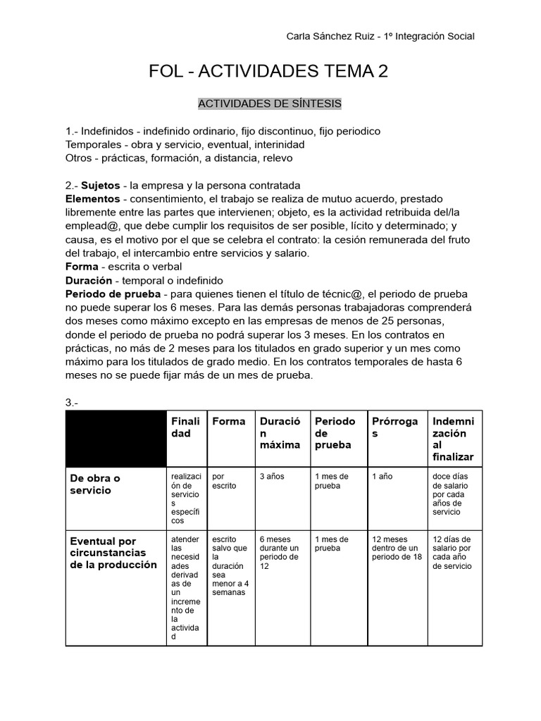 FOL - Actividades Tema 2 | PDF