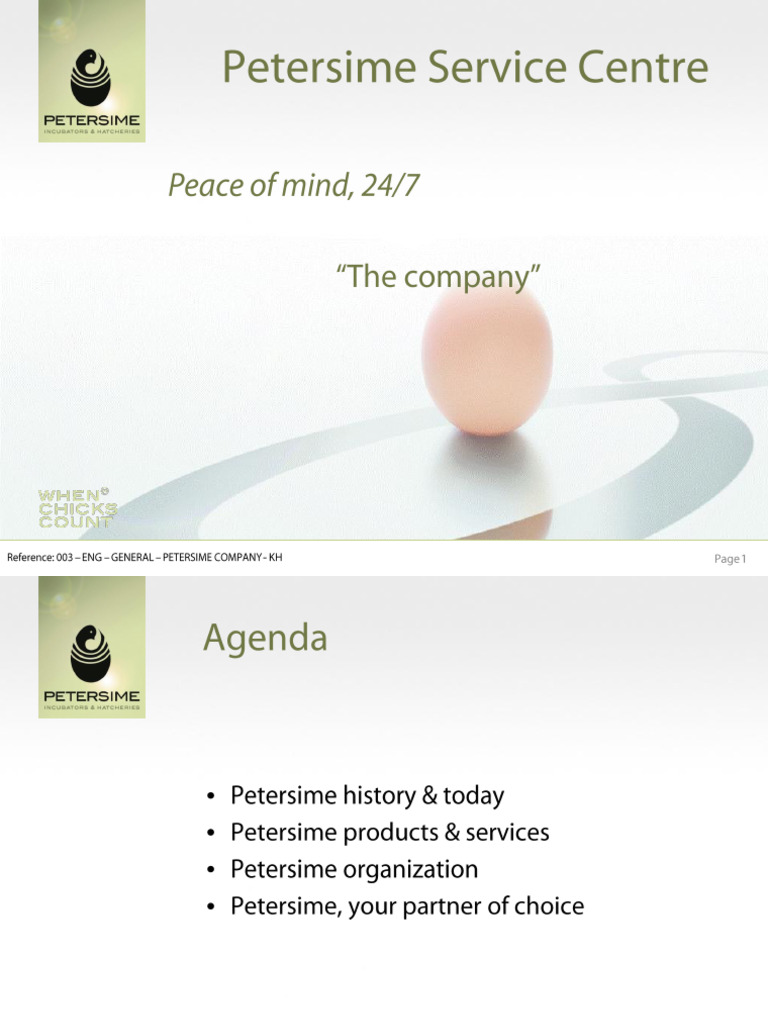 Petersime-Company Presentation | PDF