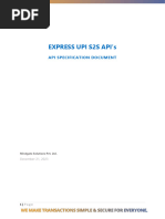 Express UPI StoS API Specification Document V1.0