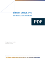 Express UPI StoS API Specification Document V1.0
