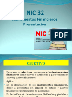 Nic 32 Instrumentos Financieros Presentación