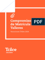 Compromiso Matrícula Talleres Vacaciones Útiles 2023