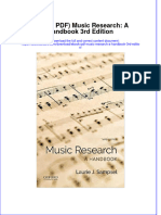 Music Research A Handbook 3Rd Edition Full Chapter