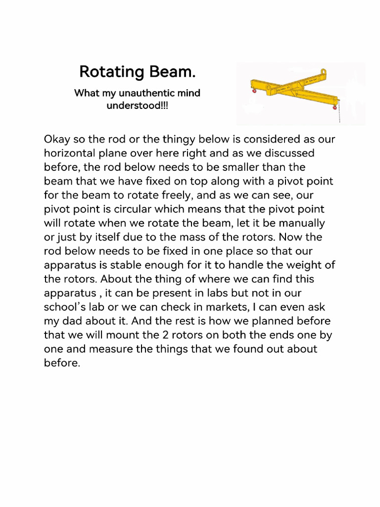Rotating Beam Pdf