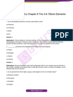 Chapter 8 The D F Block Elements