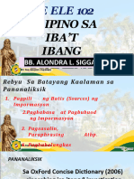 Batis Pagbasa Pagbuod at Pagpili NG Paksa Sa Pananaliksik