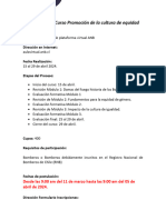 Convocatoria Promocion de La Equidad 15 Al 29 de Abril