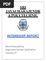 Sri Jayacharajendra Polytechnic Internship Report