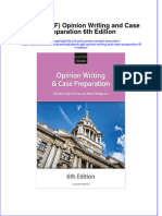 Opinion Writing and Case Preparation 6Th Edition Full Chapter