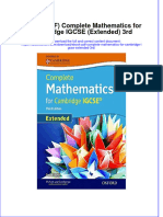 Complete Mathematics For Cambridge Igcse Extended 3Rd Full Chapter