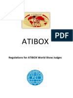 ATIBOX World Show Judges Regulations. Revised November 2022. 1