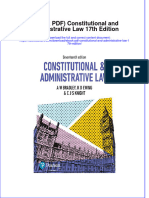 Constitutional and Administrative Law 17Th Edition Full Chapter