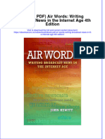 Air Words Writing Broadcast News in The Internet Age 4Th Edition Full Chapter