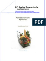 Applied Economics For Agribusiness Full Chapter