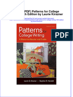 Patterns For College Writing 14Th Edition by Laurie Kirszner Full Chapter