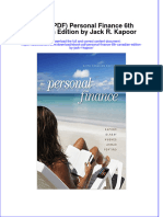 Personal Finance 6Th Canadian Edition by Jack R Kapoor Full Chapter