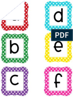 Multi Polka Dot Letters