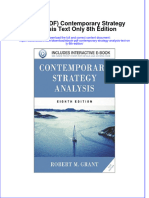 Contemporary Strategy Analysis Text Only 8Th Edition Full Chapter
