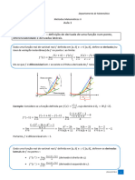 Matemática - Calculo Diferencial 1