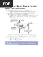 4.4.6 Force On A Current-Carrying Conductor