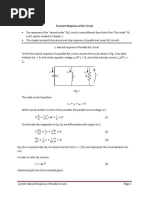 Transient Response of RLC Circuit