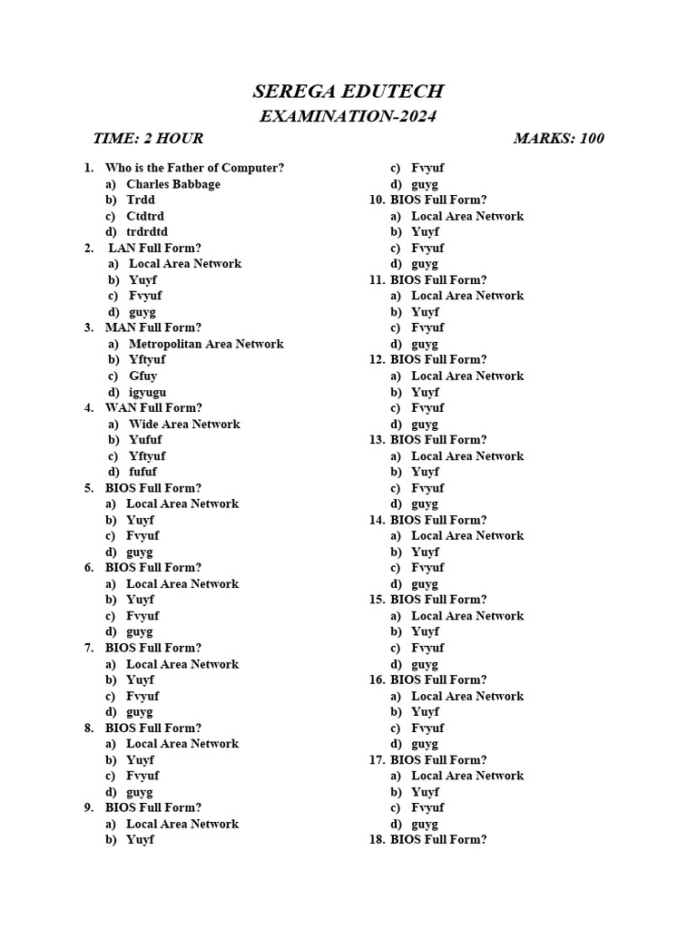 Question Pgdca Adca Pdf Wide Area Network Mass Media