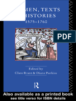 Women, Texts and Histories 1575-1760 - Diane Purkiss