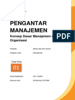 MODUL PM 01 - Konsep Dasar Manajemen