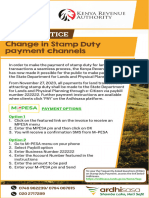Change of Stamp Duty Payment Channel