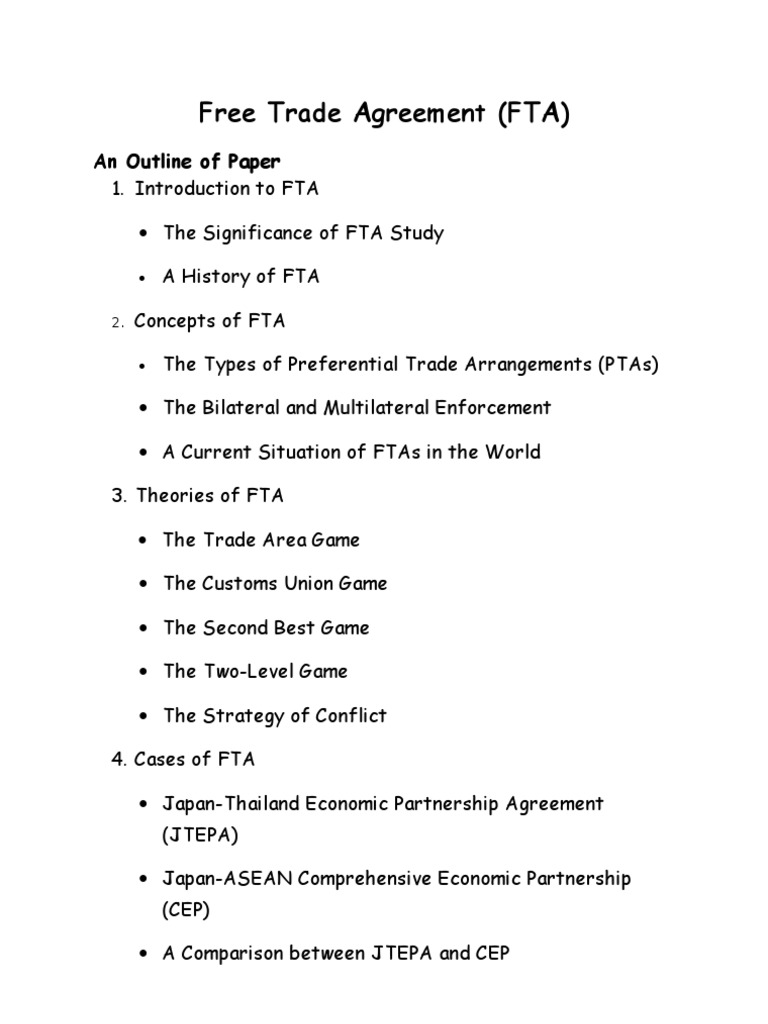 Understanding Free Trade Agreements | PDF | Finance & Money Management ...