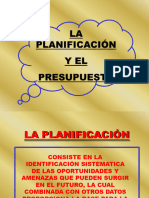 Presentación-Planificación y Presupuesto