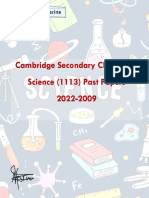 Nesrine-Science (1113) - Cambridge Secondary Checkpoint PastPapers 2022-2009