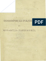 Constituição Politica Da Monarchia Portugueza 1821