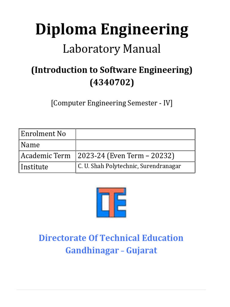 Diploma Engineering: Laboratory Manual | PDF | Conceptual Model ...