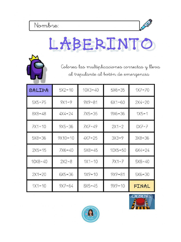 Laberinto Multiplic | PDF