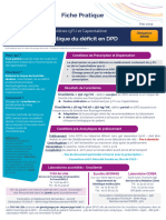 Fiche Pratique Dépistage Déficit en DPD V6