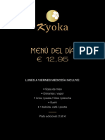 Kyoka Lleida Capont Menu de Dia