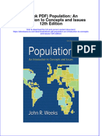 Edocument - 725download Population An Introduction To Concepts and Issues 12Th Edition Full Chapter