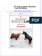 Card James Business Law 4Th Edition Full Chapter